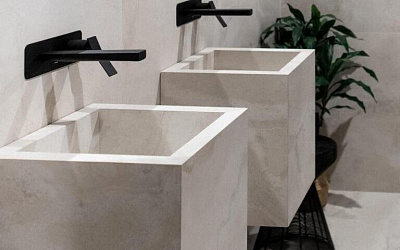 Раковины из керамогранита, изготовление и монтаж